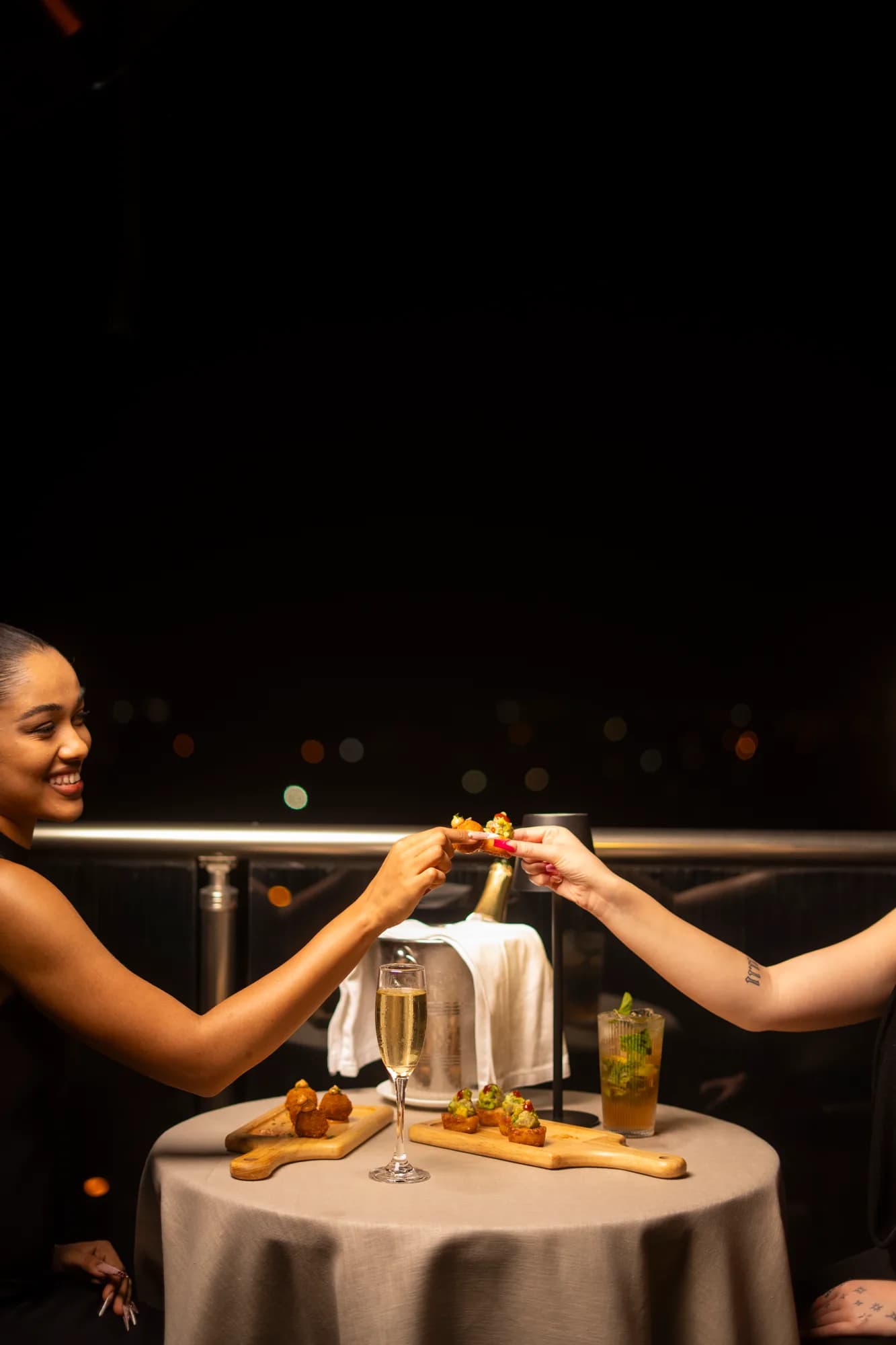Un dîner sur la terrasse